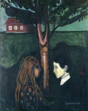 Ojo en ojo 1894 Edvard Munch Pinturas al óleo